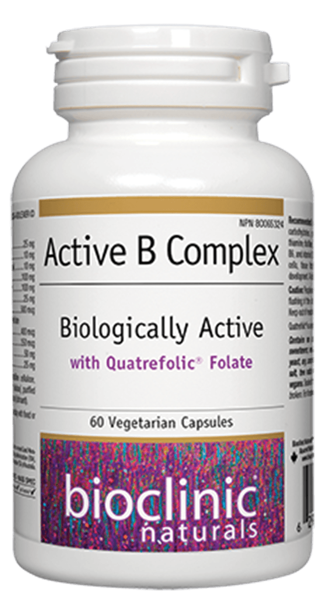 Bioclinic Naturals Active B Complex 60 Veg Capsules - Five Natural