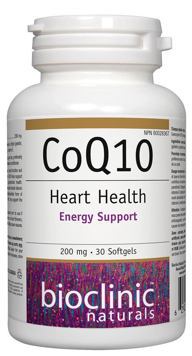 Bioclinic Naturals CoQ10 200 mg 30 Softgels - Five Natural