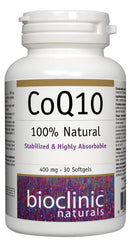 Bioclinic Naturals CoQ10 400 mg 30 Softgels - Five Natural