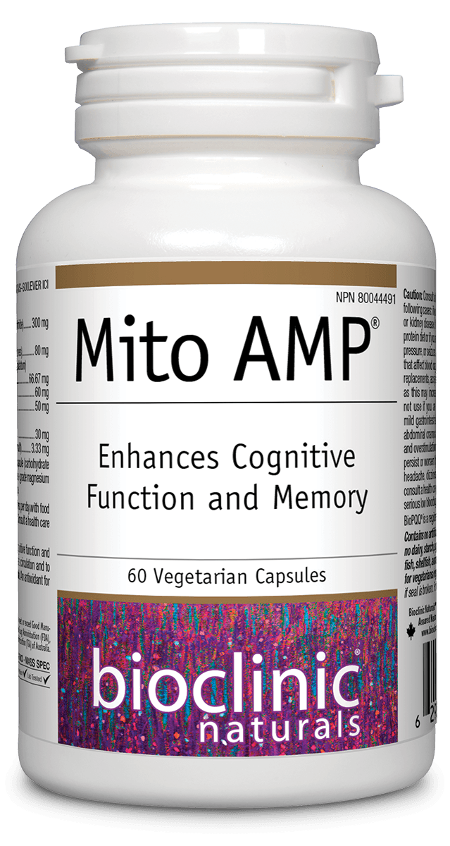 Bioclinic Naturals Mito AMP™ 60 Veg Capsules - Five Natural