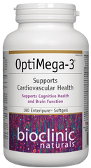 Bioclinic Naturals OptiMega-3 EPA 400mg DHA 200mg 180 Softgels - Five Natural