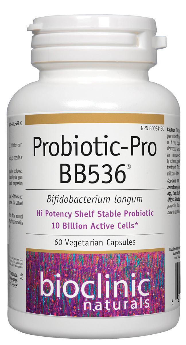 Bioclinic Naturals Probiotic-Pro BB536 10 Billion Active Cells 60 Veg Capsules - Five Natural