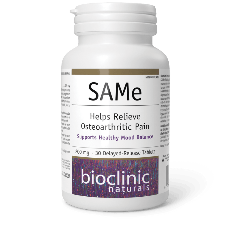 Bioclinic Naturals SAMe 200mg 30 Enteric Coated Tablets - Five Natural