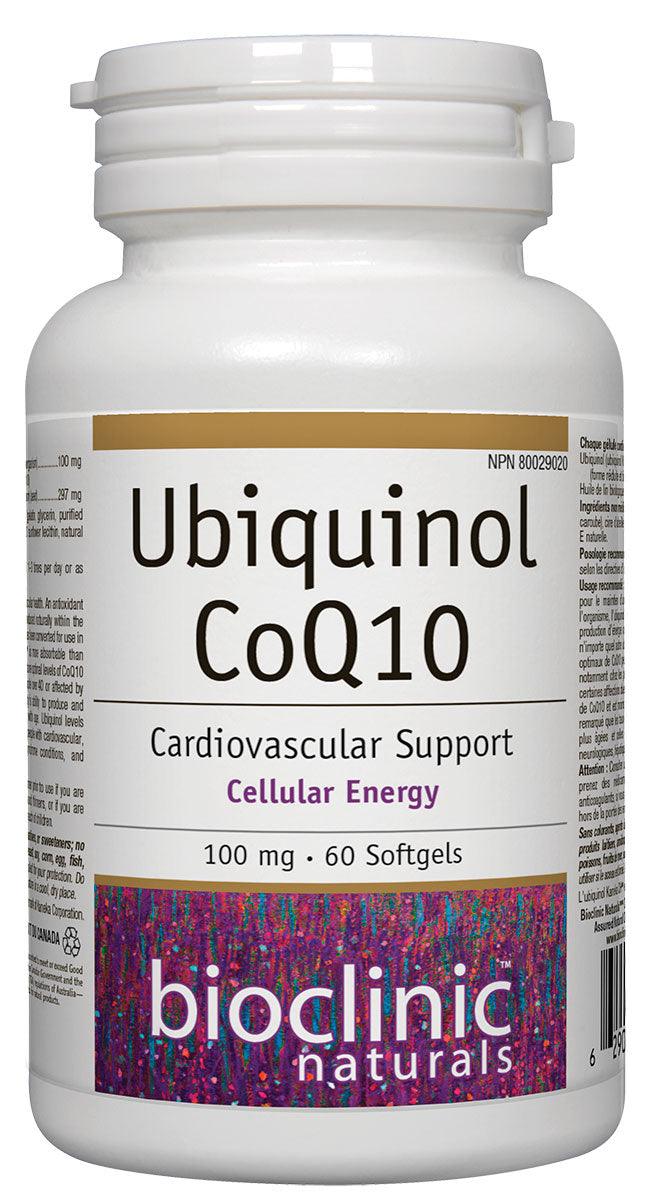 Bioclinic Naturals Ubiquinol CoQ10 100 mg 60 Softgels - Five Natural