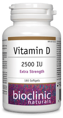 Bioclinic Naturals Vitamin D 2500IU 180 Softgels - Five Natural