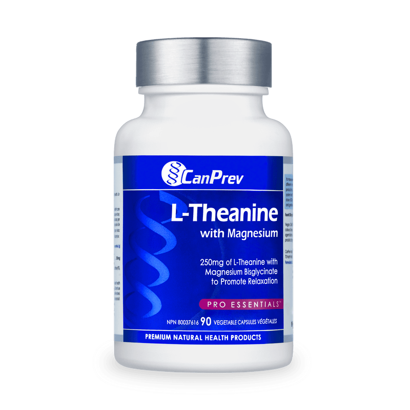 CanPrev L-Theanine with Magnesium 90 Veg Capsules - Five Natural