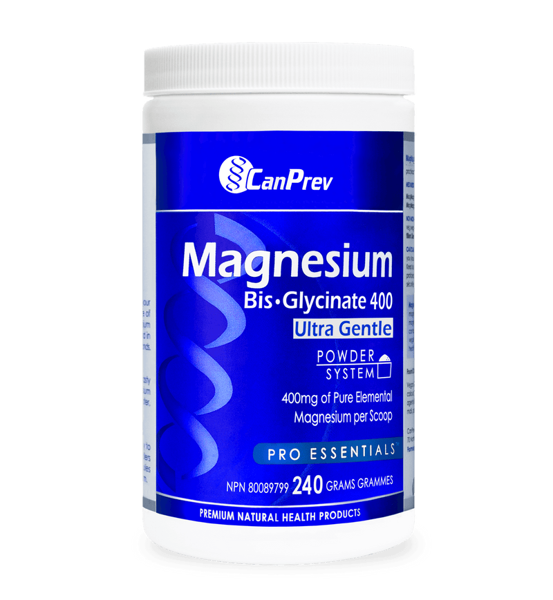 CanPrev Magnesium Bis-Glycinate 400 Ultra Gentle Powder 240g - Five Natural