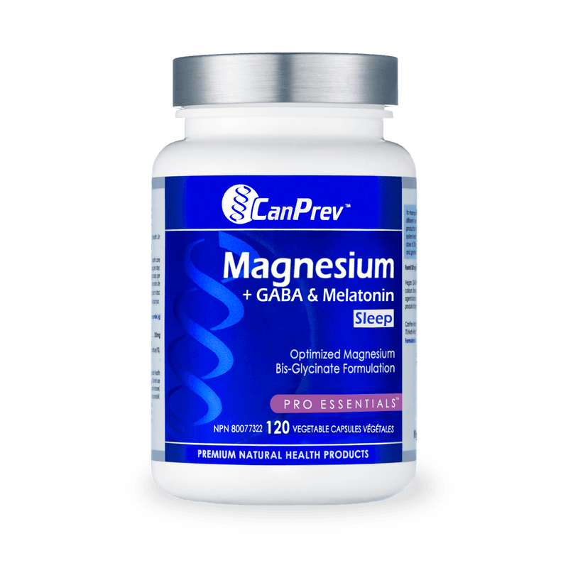 CanPrev Magnesium Sleep + GABA & Melatonin 120 Veg Capsules - Five Natural