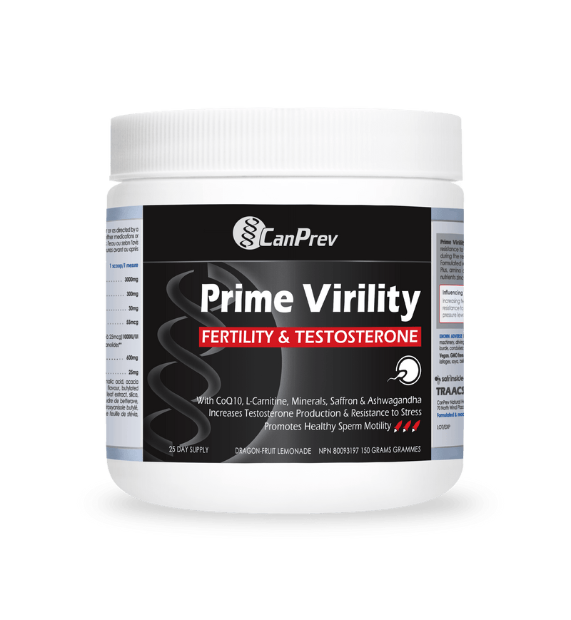 CanPrev Prime Virility Fertility & Testosterone 150g - Five Natural