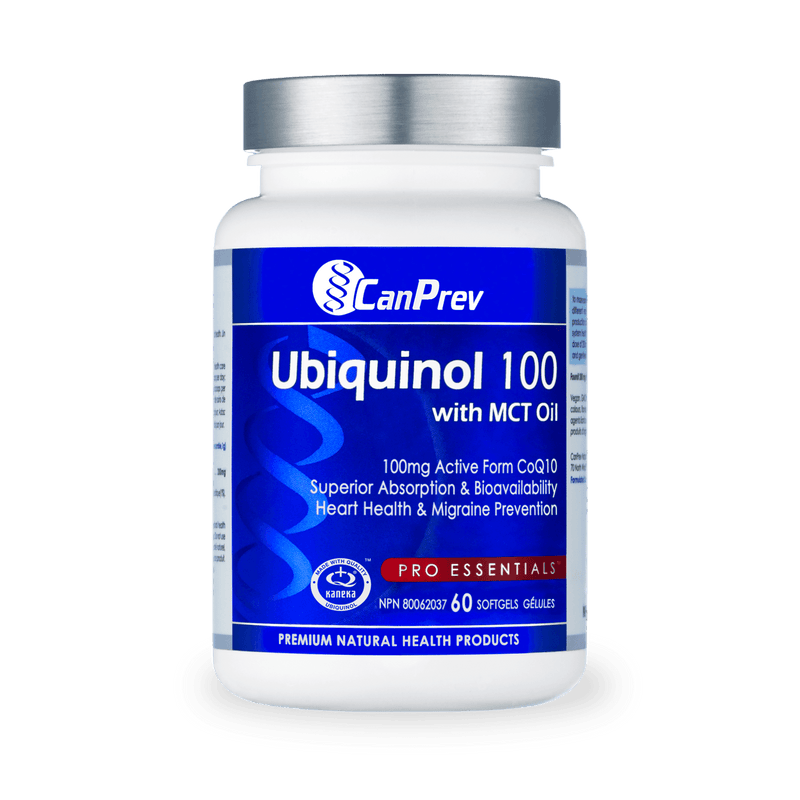 CanPrev Ubiquinol 100 with MCT Oil 60 Softgels - Five Natural