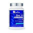 CanPrev Zinc Bis-Glycinate 50 Ultra Strength 120 Veg Capsules - Five Natural