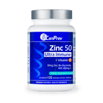 CanPrev Zinc Bis-Glycinate 50 Ultra Strength 120 Veg Capsules - Five Natural