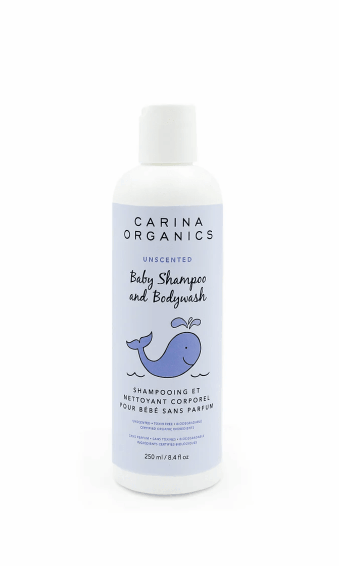 Carina Organics Unscented Baby Shampoo & Body Wash 250ml - Five Natural