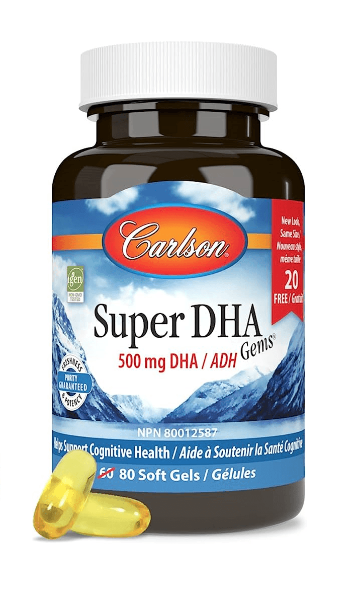 Carlson Super DHA 80 Softgels - Five Natural