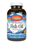 Carlson The Very Finest Fish Oil Lemon 240 Softgels - Five Natural