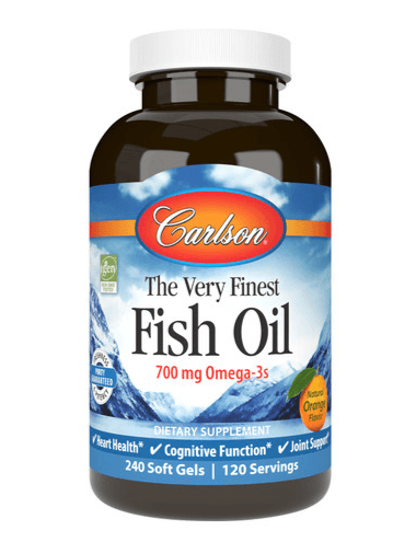 Carlson The Very Finest Fish Oil Lemon 240 Softgels - Five Natural