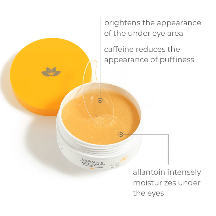 Derma E Vitamin C Bright Eye Gel 60 Pads - Five Natural