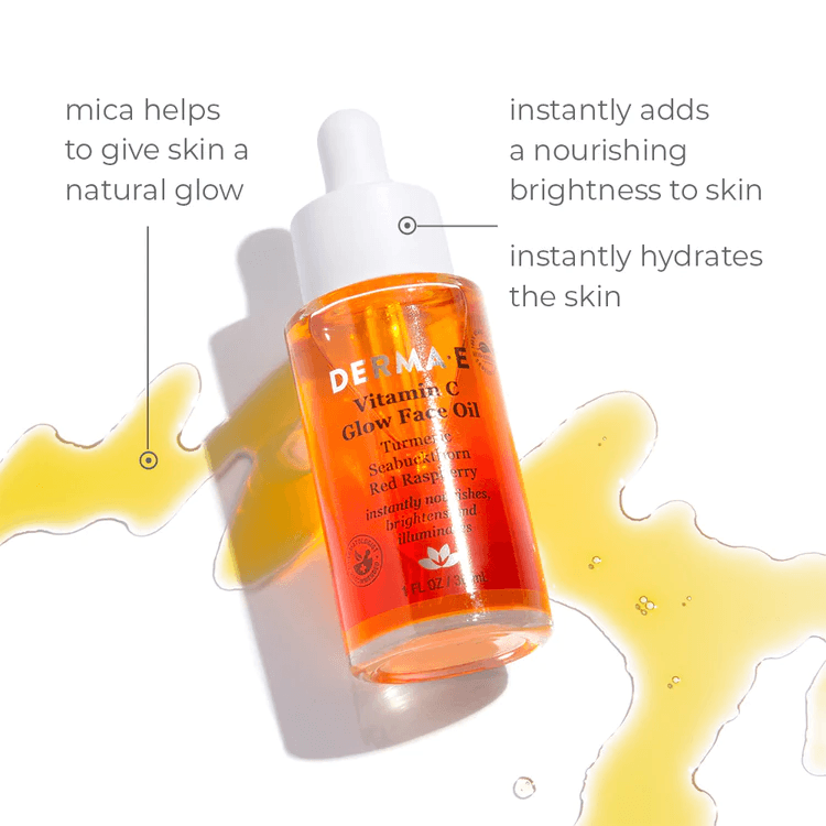 Derma E Vitamin C Glow Face Oil 30ml - Five Natural