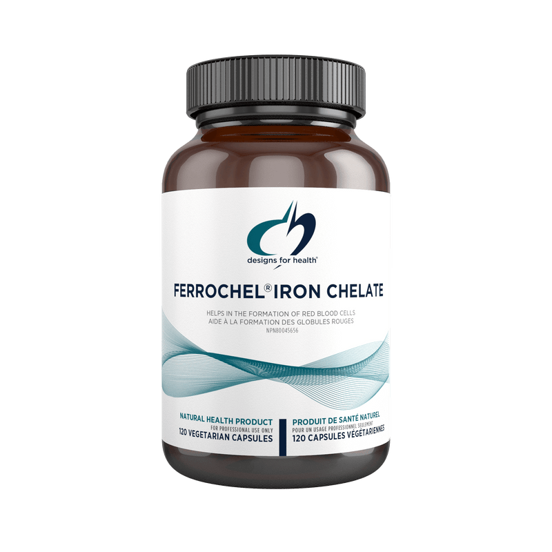 Designs for Health Ferrochel® Iron Chelate 120 Capsules - Five Natural