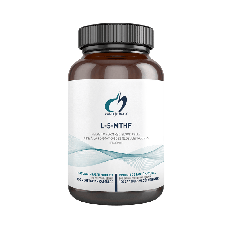 Designs for Health L-5-MTHF 120 Capsules - Five Natural