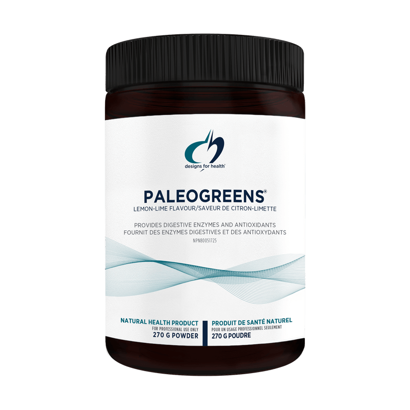 Designs for Health PaleoGreens® Lemon-Lime 270g Powder - Five Natural