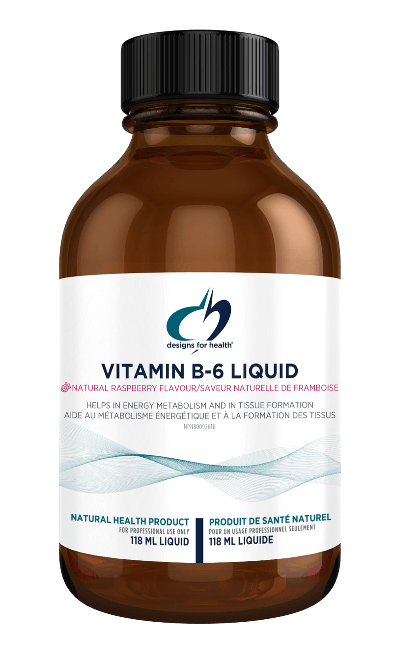 Designs for Health Vitamin B6 Liquid 118mL Liquid - Five Natural