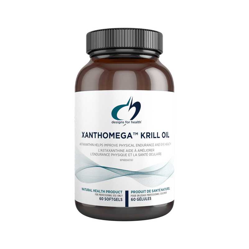Designs for Health XanthOmega Krill Oil™ 60 Softgels - Five Natural