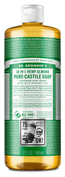 Dr. Bronner's Almond Pure-Castile Liquid Soap 946ml - Five Natural