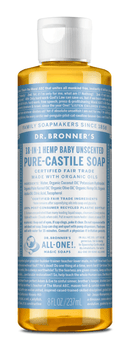 Dr. Bronner's Baby-Unscented Pure-Castile Soap 237ml - Five Natural