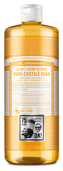Dr. Bronner's Citrus Pure-Castile Liquid Soap 946ml - Five Natural