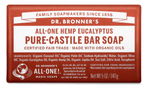 Dr. Bronner's Eucalyptus Pure-Castile Bar Soap 140g - Five Natural