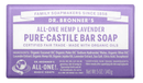 Dr. Bronner's Lavender Pure-Castile Bar Soap 140g - Five Natural