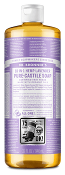 Dr. Bronner's Lavender Pure-Castile Liquid Soap 946ml - Five Natural