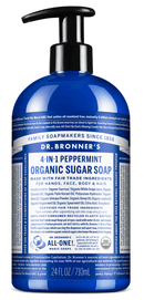 Dr. Bronner's Peppermint Organic Sugar Soap 710ml - Five Natural