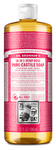 Dr. Bronner's Rose Pure-Castile Liquid Soap 946ml - Five Natural