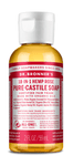 Dr. Bronner's Rose Pure-Castile Soap 59ml - Five Natural