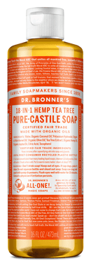 Dr. Bronner's Tea Tree Pure-Castile Soap 473ml - Five Natural