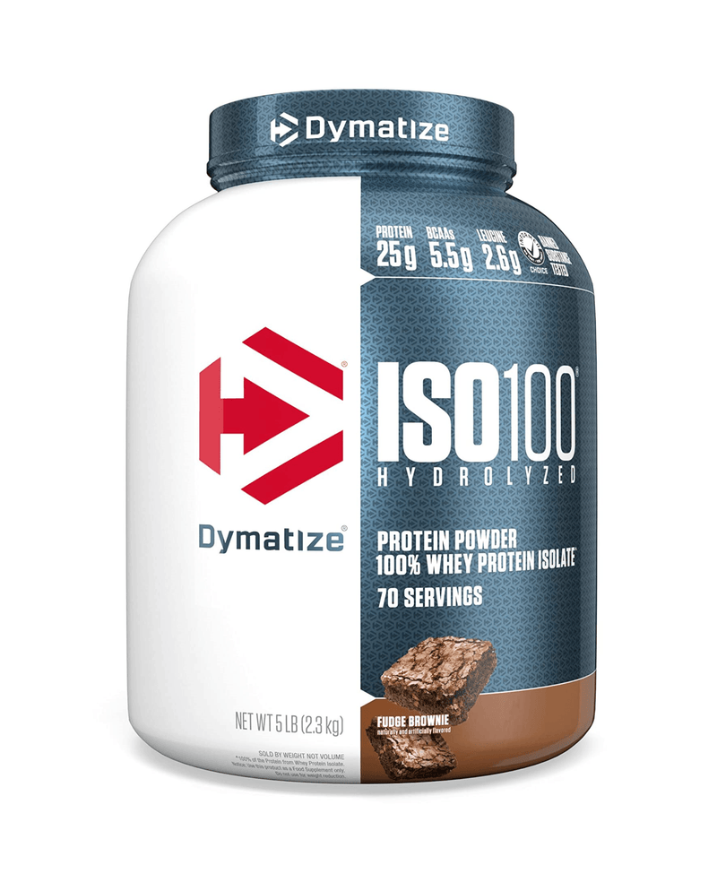 Dymatize ISO100 Whey - Fudge Brownie 5 lb - Five Natural