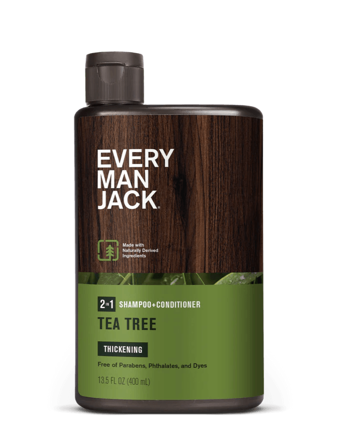 Every Man Jack 2-in-1 Thickening Shampoo Tea Tree 400mL - Five Natural