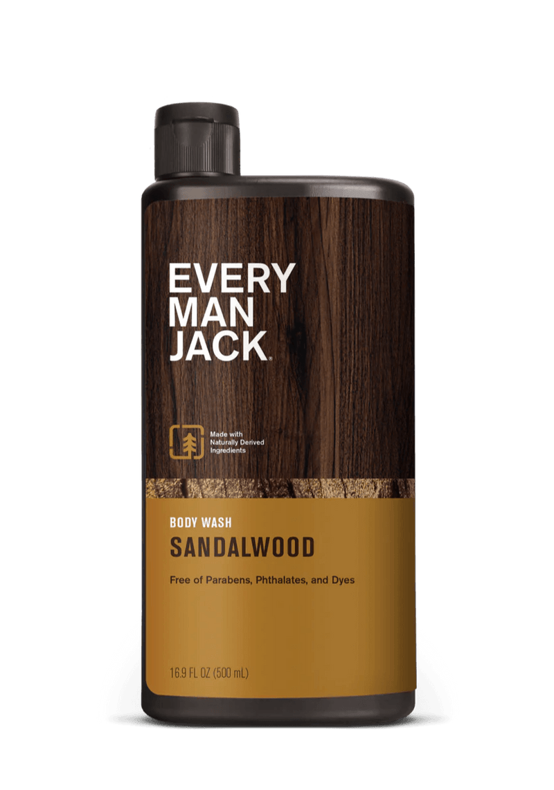 Every Man Jack Body Wash Sandalwood 500mL - Five Natural