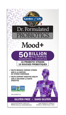 Garden of Life Dr. Formulated Mood+ 50B Refrigerator Stable 60 Veg Capsules - Five Natural