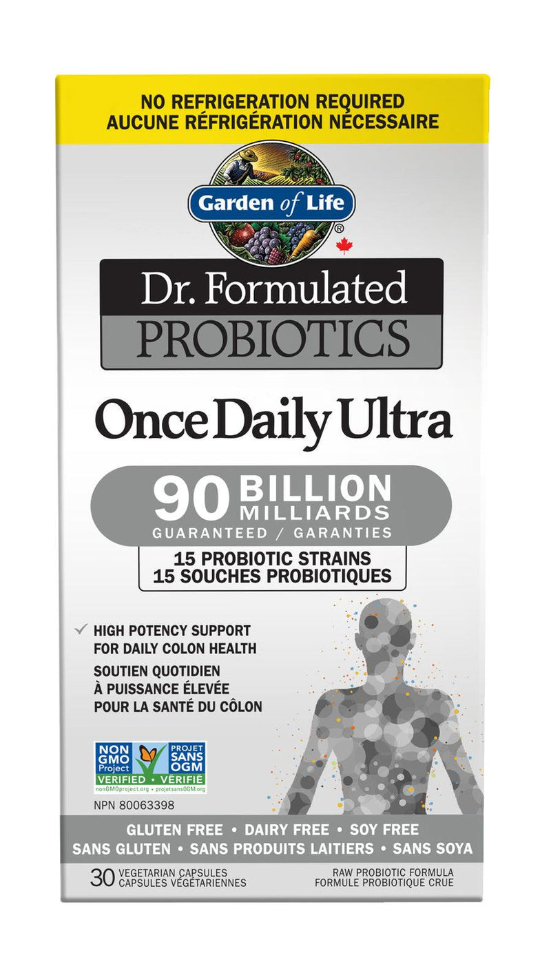 Garden of Life Dr. Formulated Once Daily Ultra 90B Shelf Stable 30 Veg Capsules - Five Natural