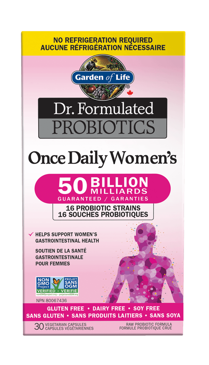 Garden of Life Dr. Formulated Once Daily Women 50B Shelf Stable 30 Veg Capsules - Five Natural