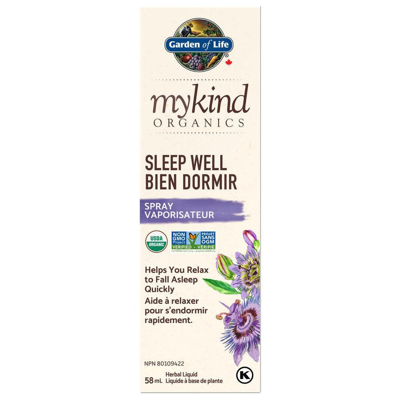 Garden of Life mykind Organics Herbals Sleep Well Spray 58mL - Five Natural