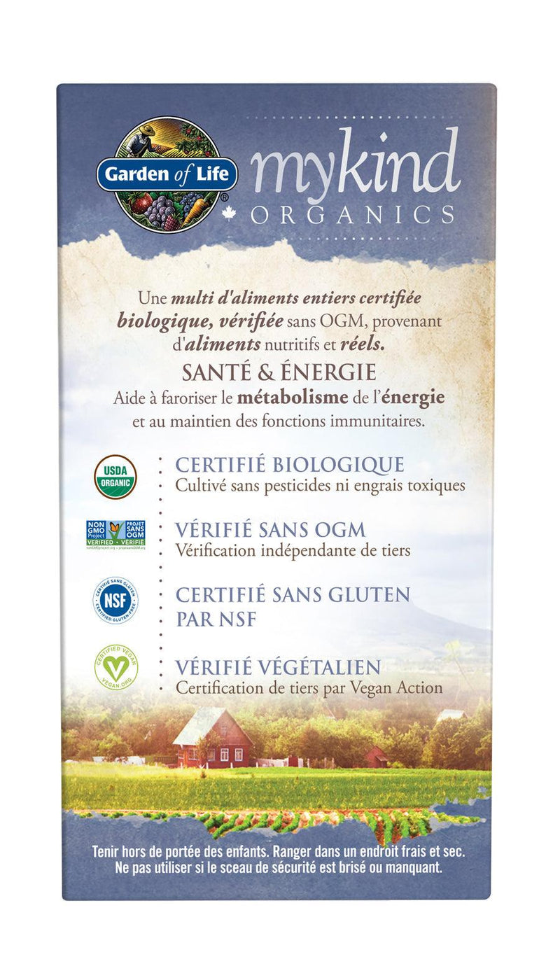 Garden of Life mykind Organics Multivitamin Men's Once Daily 30 Tablets - Five Natural