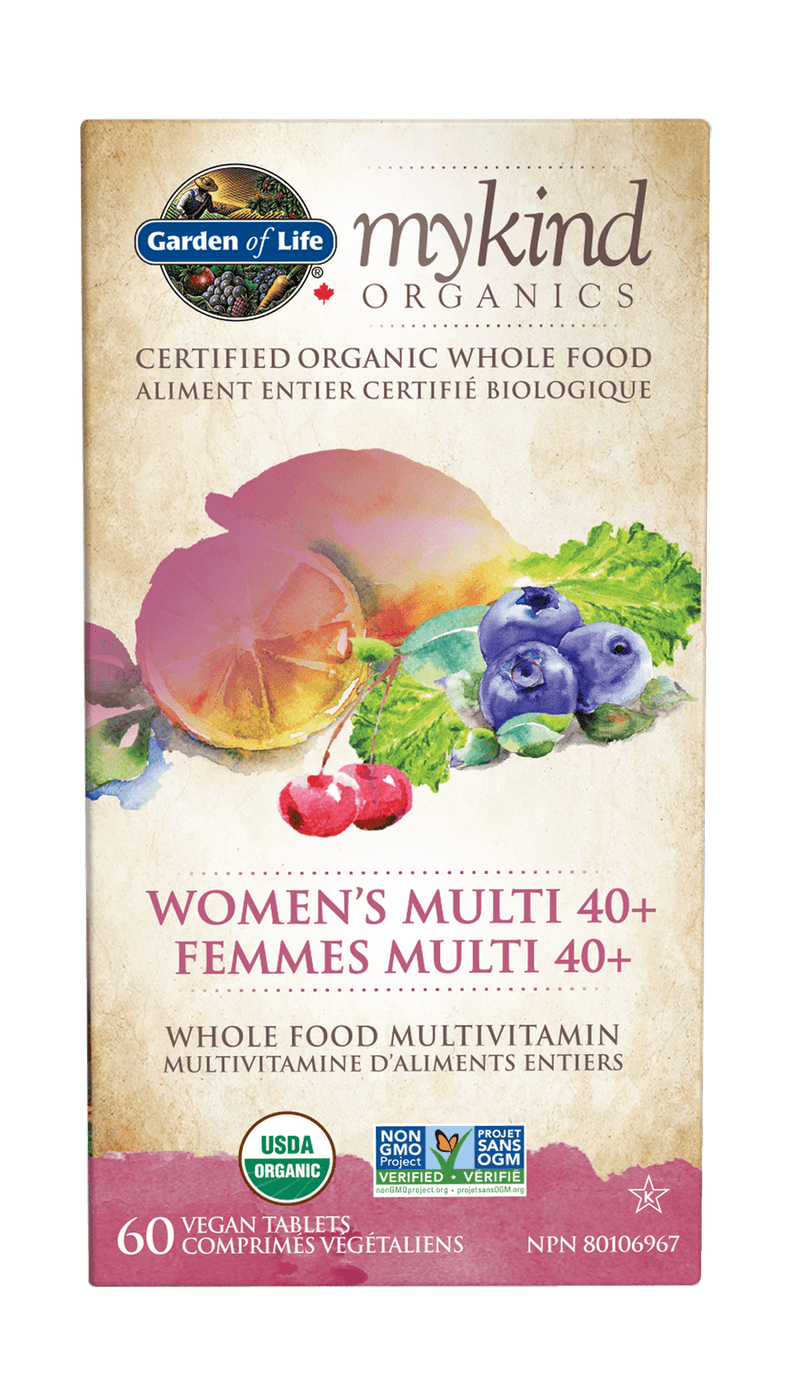 Garden of Life mykind Organics Multivitamin Women’s Multi 40+ 60 Tablets - Five Natural