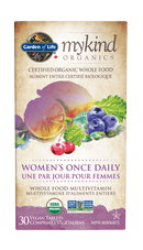 Garden of Life mykind Organics Multivitamin Women's Once Daily 30 Tablets - Five Natural
