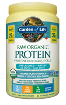 Garden of Life RAW Organic Protein Unflavored 568g - Five Natural