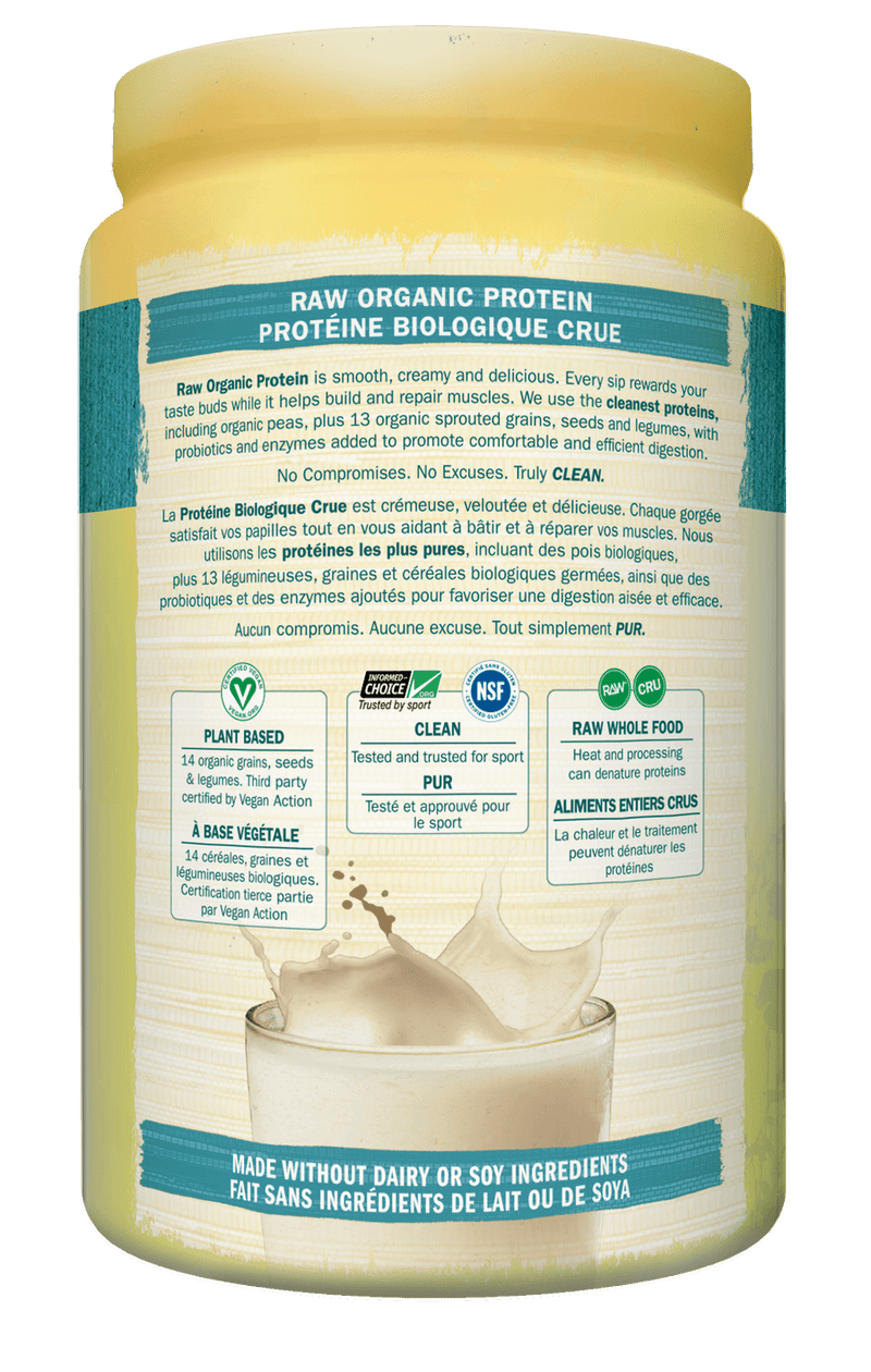 Garden of Life RAW Organic Protein Unflavored 568g - Five Natural