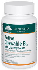 Genestra Active B12+Methylfolate 60 Chewable Tablets - Five Natural